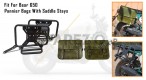 For Royal Enfield Bear 650 Genuine Leather Pannier Bags With Saddle Stays - SPAREZO